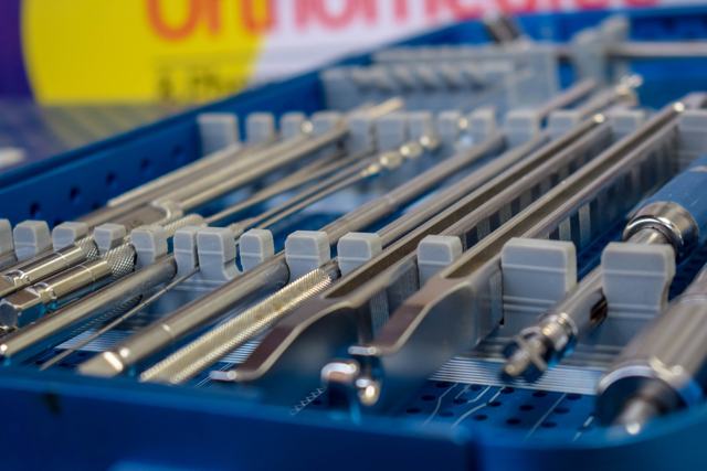Instrument tray close-up