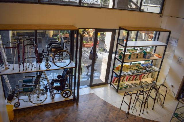 Mobility aids on display